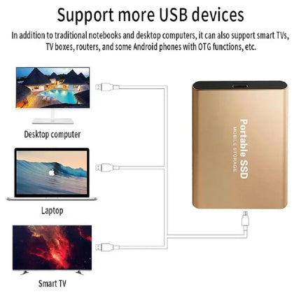 AEVYVKV Portable SSD 2TB USB C External Drive For Laptop by zapcart