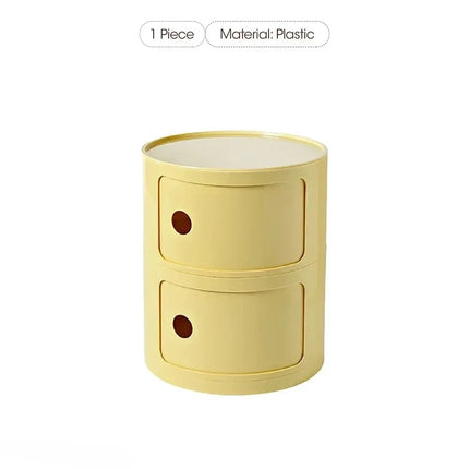 Plastic Bedroom Bedside Cabinets Nordic Round Simple Nightstands Creative Mini Small Night Stand Table De Chevet Home Furniture by zapcart