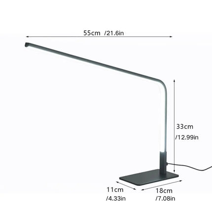 USB powered LED reading desk lamp with eye protection design, adjustable brightness and color change, suitable for home office a by zapcart