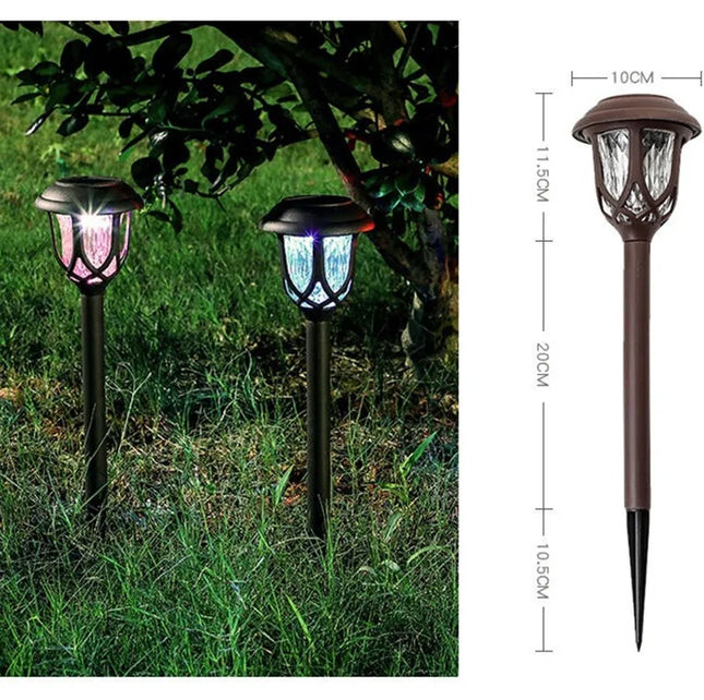 PAMNNY Solar Led Garden Light Outdoor 1PCS Waterproof Ground-plug Landscape Pathway Lawn Lamps for Villa Yard Patio Decoration by zapcart