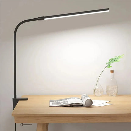 LED Desk Lamp Double/Single Head Architect Desk Lamps Office Eye-Caring Desk Light Stepless Dimmable Adjustable Gooseneck Lamp by zapcart