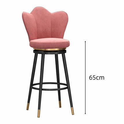 Stylish Designer high Bar Chairs Modern Metal Round Gold Design Nordic Minimalist Comfortable Barkrukken Home stool chair by zapcart