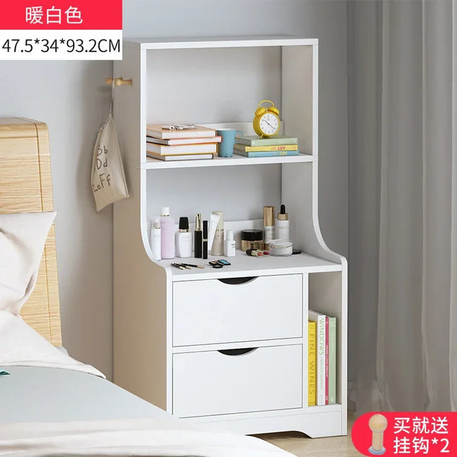 Bedside Table Simple Modern Simple Bedroom Small Bedside Rack Floor-to-ceiling Household Storage Small Cabinet Locker by zapcart
