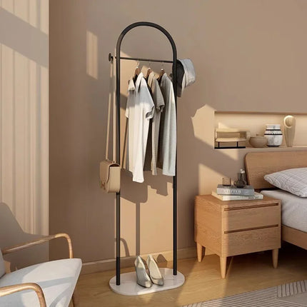 Bedroom Metal Clothes Rack Minimalist Aesthetic White Storage Clothing Rack Stand Boutique Tendedor De Ropa Modern Furniture by zapcart