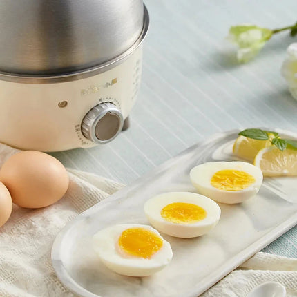 360W Electric Egg Boiler Breakfast Machine Multicooker Steamer Automatic Egg Cookers Home Egg Custard Steaming Cooker with Timer by zapcart