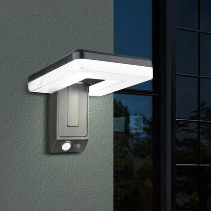 Solar Wall Light with 120° Foldable Head, Remote Infrared Sensing 3 Lighting Modes IP65 Waterproof Efficient Solar Panel by zapcart