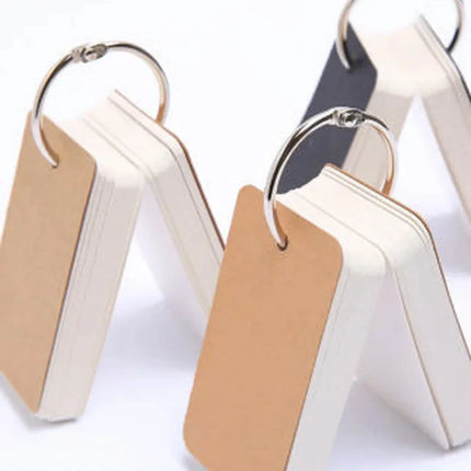 Moonbiffy Blank Pocket Memo Pad Ring 100 Sheets Students by zapcart