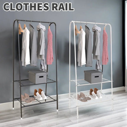 Carbon Steel Heavy Duty Clothes Rail, Multi-Functional Metal Garment Rack, Freestanding H type Storage Organizer, 60*36*153cm by zapcart