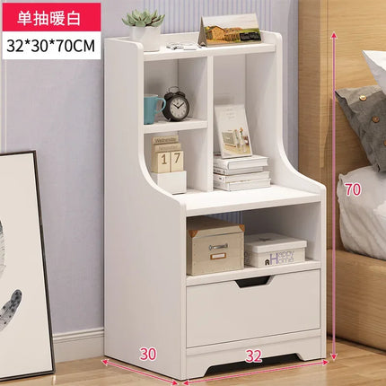 Bedside Table Simple Modern Simple Bedroom Small Bedside Rack Floor-to-ceiling Household Storage Small Cabinet Locker by zapcart