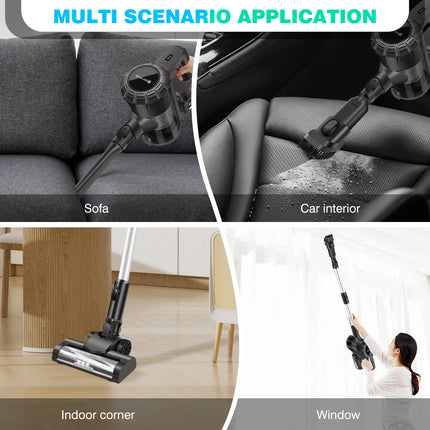 DayPlus 3 IN 1 Cordless Vacuum Cleaner 3800W Hoover Upright Lightweight Handheld Bagless Stick Vacuum Cleaner Brushless 30KPA by zapcart