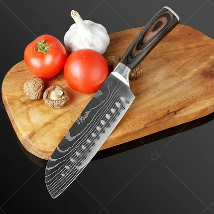 Choice Damascus Chef Knife Set With Cover For Professionals by zapcart