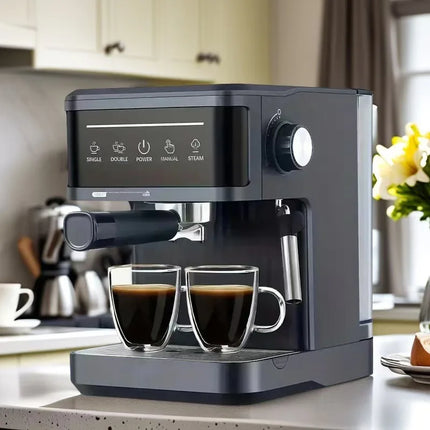 Home Coffee Machine 20Bar Pump Pressure Energy Saving Self-Cleaning Portable Small Coffee Grinder Machine for Home Office by zapcart
