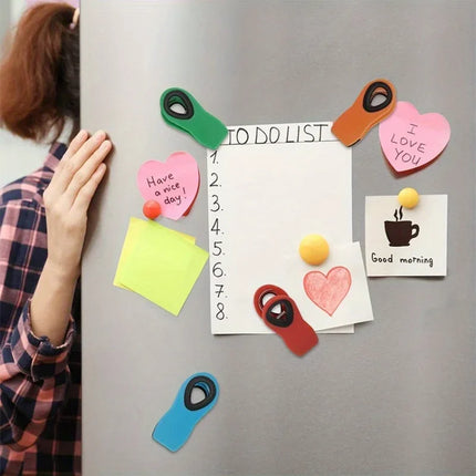 2/4/6Pcs Magnetic Reusable Bag Clips Food Storage Sealing Clips For Kitchen by zapcart
