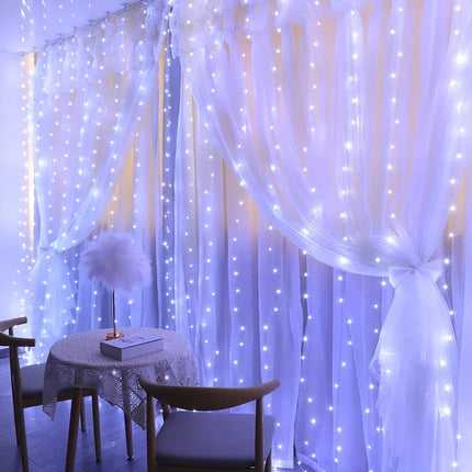 FENGRISE LED Curtain Garland Lights With Remote USB Wedding by zapcart