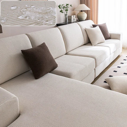 Waterproof Sofa Cover Luxury Adjustable Elastic Couch Cover for Living Room Sofa Seat Cover 1 2 3 4 seater l shaped full set by zapcart
