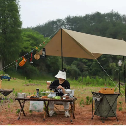 Outdoor Folding Table Portable Camping Picnic Lightweight Multi-functional Storage Rack Cooking Cabinet BBQ Hiking Equipment by zapcart