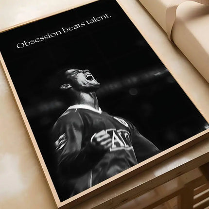 Athlete Inspirational Quotation Poster Home Gym Football Basketball Prints Wall Stickers Paintings for Home Living Room Decor by zapcart