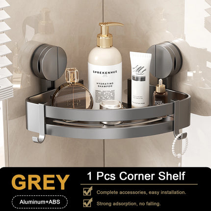 Bathroom Shelf for Shower Wall Mounted Shampoo Bottle Orangizer Shower Corner Rack Storage Punch-free Bathroom Accessories by zapcart