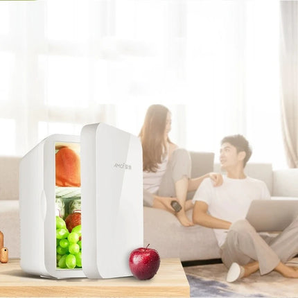 8L Mini Fridge Portable Car Home Cosmetics Fridge Outdoor Travel Camping Drink Cooler 12V/220V by zapcart