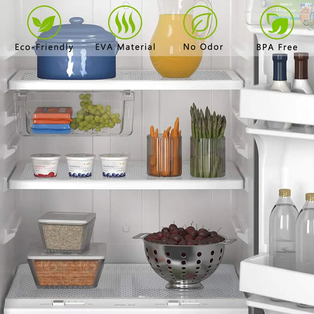 1 Roll White Clarity Shelf Liner For Kitchen Cabinets Non-Adhesive Drawer Liners Refrigerator Liner Non Slip Cabinet Liners For by zapcart