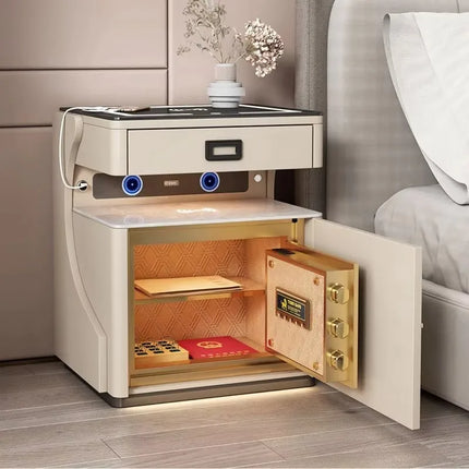 New Designer Robot Shaped Bedside Table High Quality Smart Nightstand With Safe Multifunctional Luxurious Wooden Bedside Table by zapcart