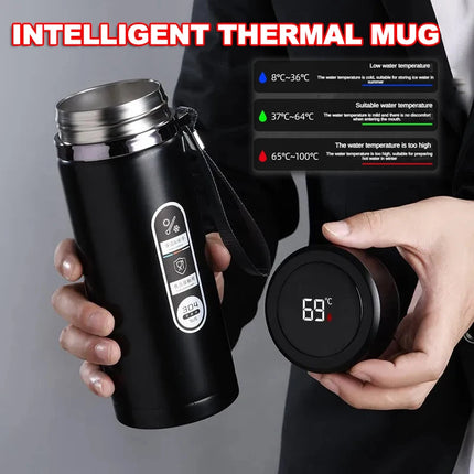 500ML-1Liter Stainless Steel Thermos Bottle with LED Temperature Display Sus304 Tea Water Bottle Vacuum Flask Portable Cups by zapcart