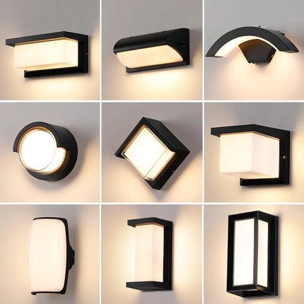 Led Outdoor Wall Light Waterproof IP65 Motion Sensor Led Outdoor Lighting Porch Lights Balcony Garden Lights Outdoor Wall Lamp by zapcart