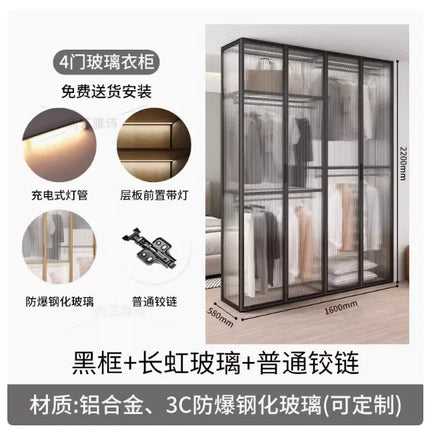 Living Room Bedroom Closet Storage Clothes Cupboard System Wardrobe Display Modern Minimalist Guarda Roupa Trendy Furniture by zapcart