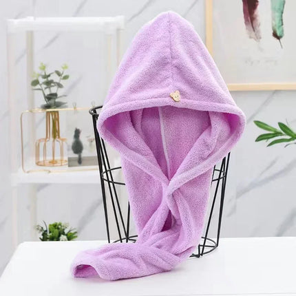 Dry Hair Cap Sports Towel Fiber Super Fine Adult Bath Towel Towels Bathroom Soft Turban for Hair Drying Miss Serviettes Face Wet by zapcart
