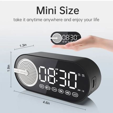 XMSJ Wireless Bluetooth Speaker Alarm Clock RGB Mirror Home by zapcart