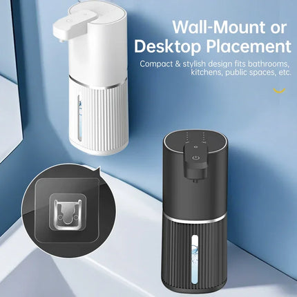380ml Foaming Soap Dispenser Automatic USB Rechargeable Soap Dispenser Touchless Foam Dispenser Drip/Foam Optional by zapcart