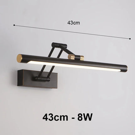 Mirror Light LED Wall Lamp Modern Bathroom Wall Light 43cm 58cm AC85 - 265V Indoor Lighting Bedroom Wall Sconces Light Fixtures by zapcart