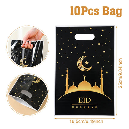 QIFUCN Eid Mubarak Gift Bags Plastic Treat Muslim Ramadan by zapcart