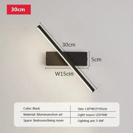 Modern LED Wall Sconce Light for Bedroom Living Room Bedside Hallway Stair by zapcart