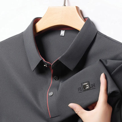CN Zhejiang Mens Long Sleeve Polo Shirt Advanced Print by zapcart