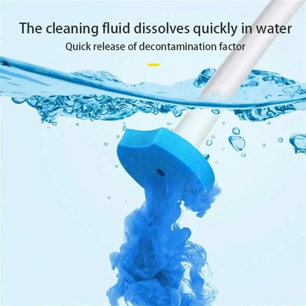 24PCS Disposable Toilet Bowl Refills Upgraded Toilet Bathroom Cleaning Sponges Pads Cleaner Heads Supplies Not Come With Holder by zapcart