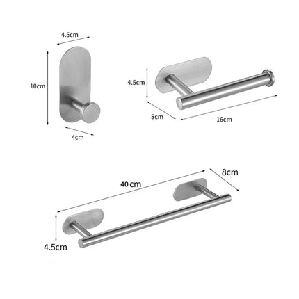 Bath Towel Bar 304 Stainless Steel Towel Rack Towel Ring Toilet Paper Holder Brushed Gold Bathroom Hardware Accessories Set by zapcart