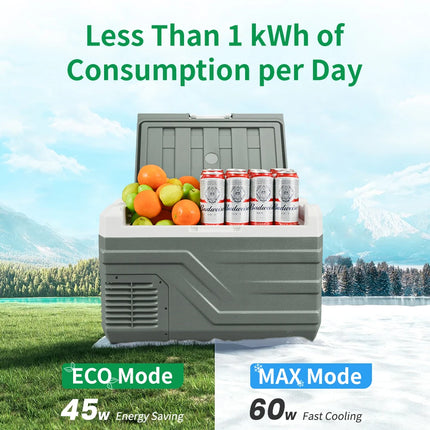Alpicool NL 25L 35L 45L Car Refrigerator 12V Compressor Fridge Freezer 12/24V DC 100-240V AC Portable Cooler for Camping Travel by zapcart