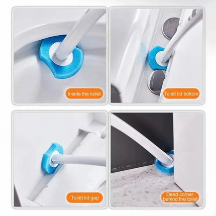 24PCS Disposable Toilet Bowl Refills Upgraded Toilet Bathroom Cleaning Sponges Pads Cleaner Heads Supplies Not Come With Holder by zapcart