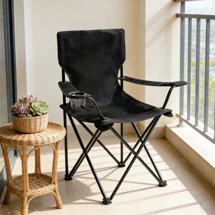 Folding Camping Chairs Fishing Chair Beach Terrace Furniture Portable Armchair Outdoor Travel Foldable Lightweight by zapcart