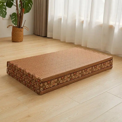 Japanese Tatami Floor Mat Foldable Coconut Fiber Mattress for Sleeping Portable Futon for Dormitory Breathable Summer Mattresses by zapcart