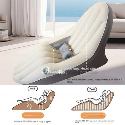 Inflatable Chair Sofa with Built in Pump Outdoor Foldable Lazy Inflatable Sofa Home Camping Garden Leisure Portable Seat by zapcart