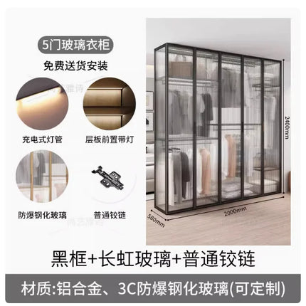 Living Room Bedroom Closet Storage Clothes Cupboard System Wardrobe Display Modern Minimalist Guarda Roupa Trendy Furniture by zapcart