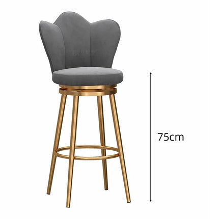 Stylish Designer high Bar Chairs Modern Metal Round Gold Design Nordic Minimalist Comfortable Barkrukken Home stool chair by zapcart