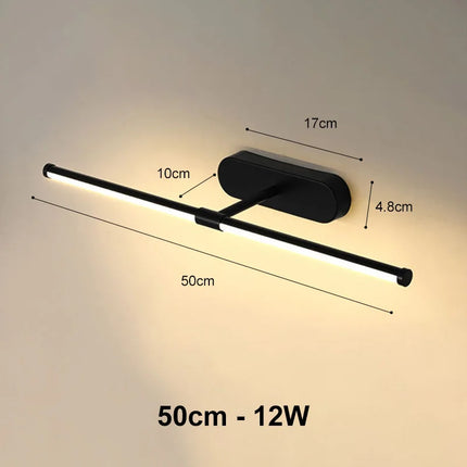 Mirror Light LED Wall Lamp Modern Bathroom Wall Light 43cm 58cm AC85 - 265V Indoor Lighting Bedroom Wall Sconces Light Fixtures by zapcart