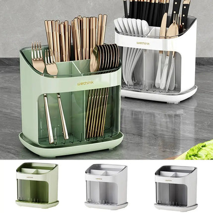 Chopstick Cage Multifunctional Detachable Drainage Tray Kitchen Storage For Cooks by zapcart