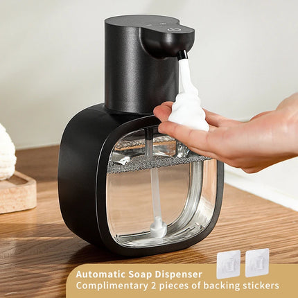 New Wall Mounted Automatic Soap Dispenser Foam Smart Hand Washing Machine 500ml Liquid Rechargeable Bathroom Induction Sensor by zapcart
