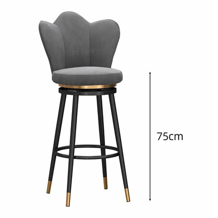 Stylish Designer high Bar Chairs Modern Metal Round Gold Design Nordic Minimalist Comfortable Barkrukken Home stool chair by zapcart