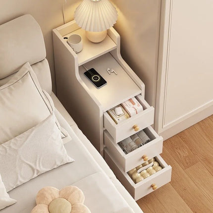 Bedside table Extremely narrow bedside crevice shelf bedside side low cabinet by zapcart