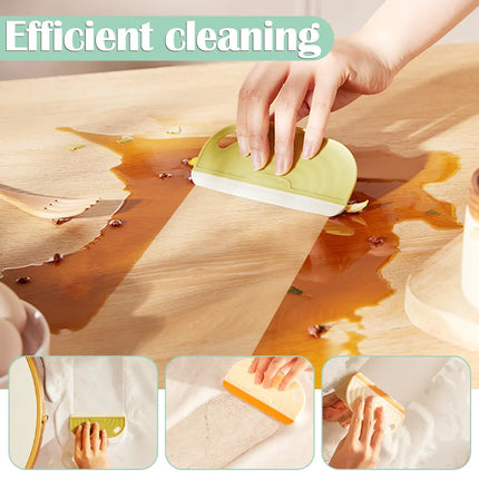 Hangable Silicone Squeegee For Glass And Tiles Reusable No Squeak Home Use by zapcart